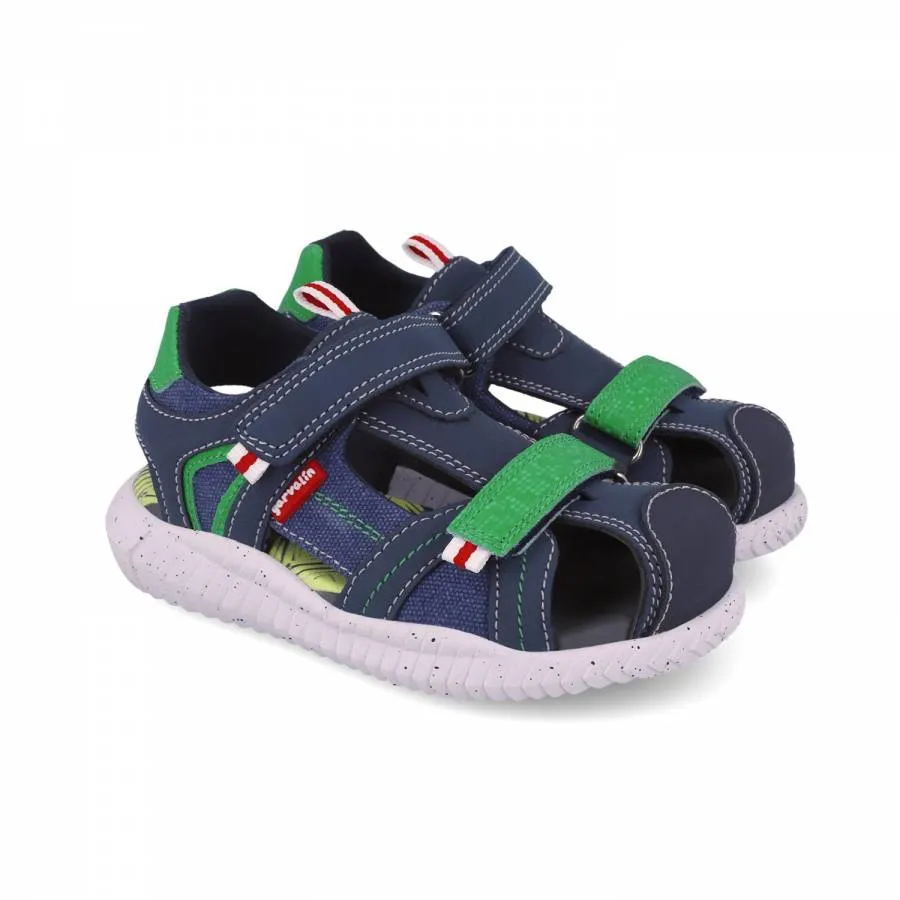 GARVALIN SANDALIA URBAN 252877-A089 AZUL MARINO