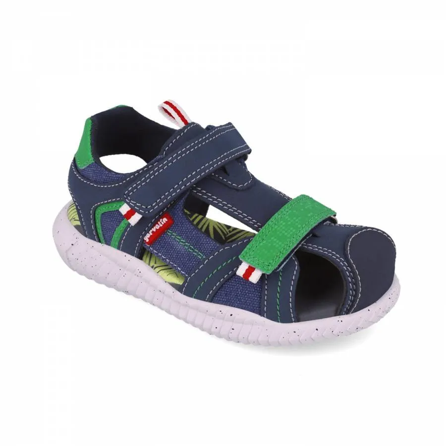 GARVALIN SANDALIA URBAN 252877-A089 AZUL MARINO