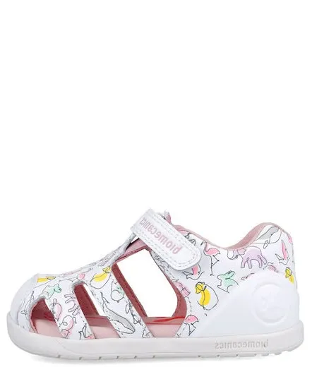 BIOMECANICS SANDALIA ESTAMPADA 252167-B050 BLANCO