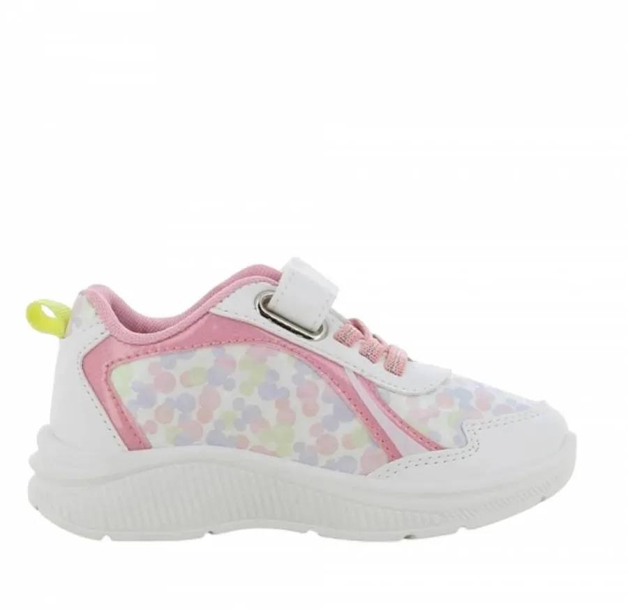 MINNIE MOUSE SNEAKERS DM011115 LIGHTS LED WHITE/PINK