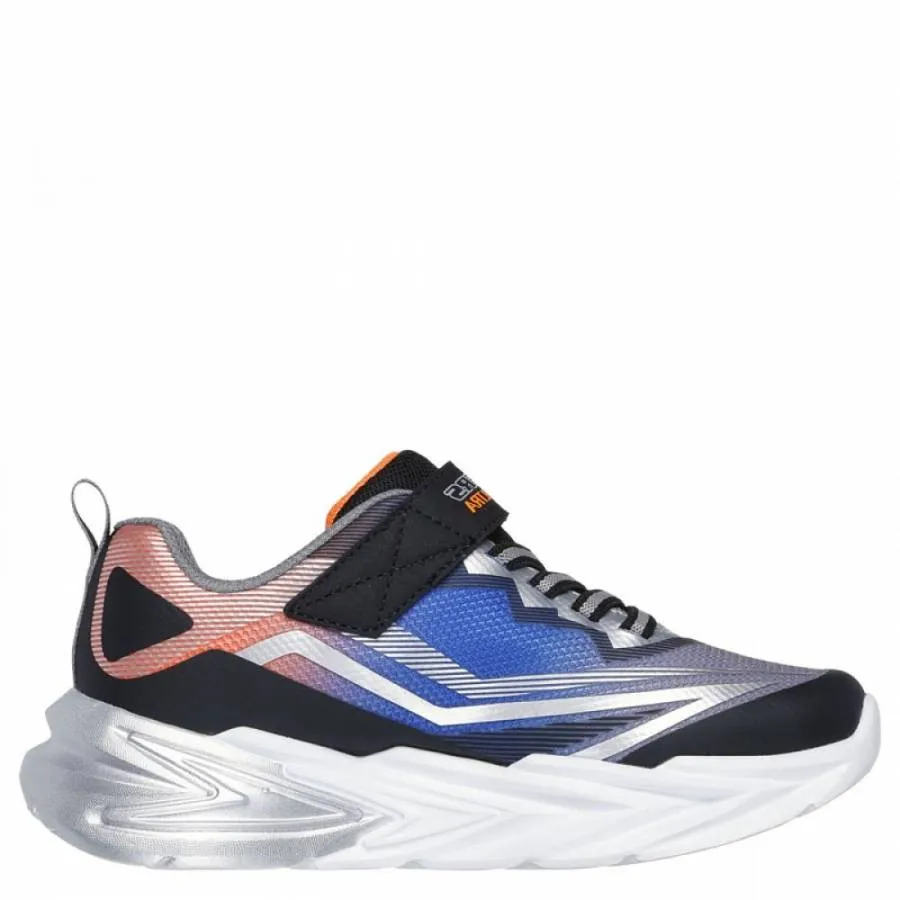 SKECHERS S LIGHTS-FLEX-GLOW ULTRA 400139N/BKSL BLACK/SILVER