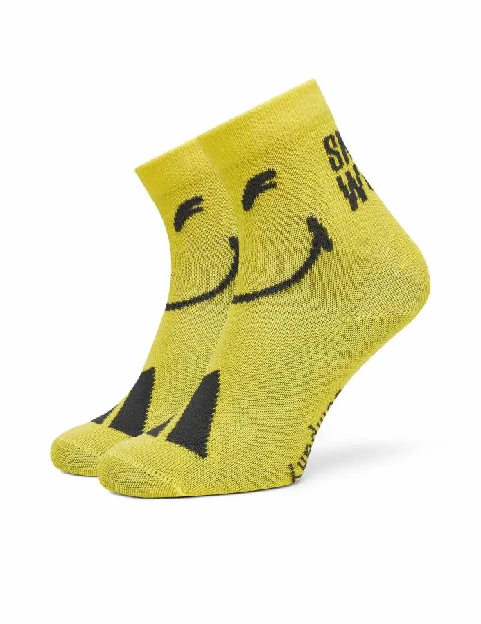 ADIDAS SMILEY SOCKS  3PS JG5804 CARBON/PRLOIN/BYELLO