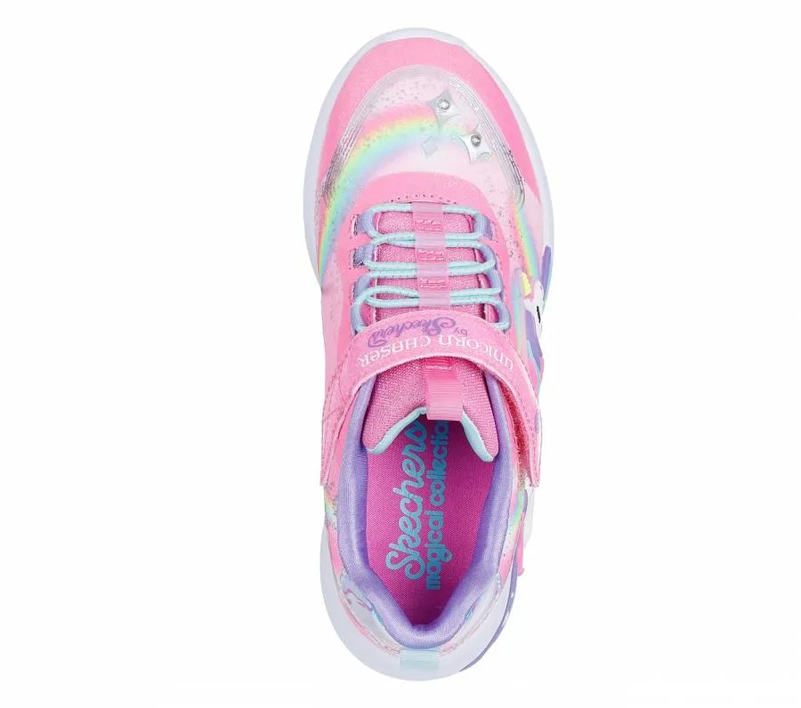 SKECHERS S LIGHTS-UNICORN CHASER 302298L/PKMT PINK/MULTI