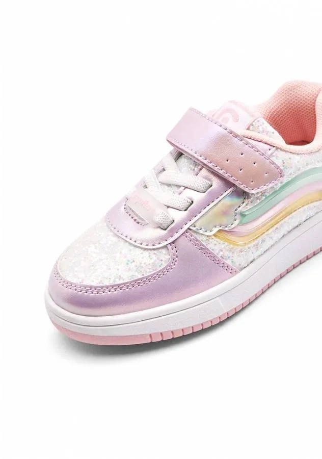 CONGUITOS SNEAKERS RAINBOW FANTASY MULTI LIGHT COSH224047-MULT PINK/WHITE