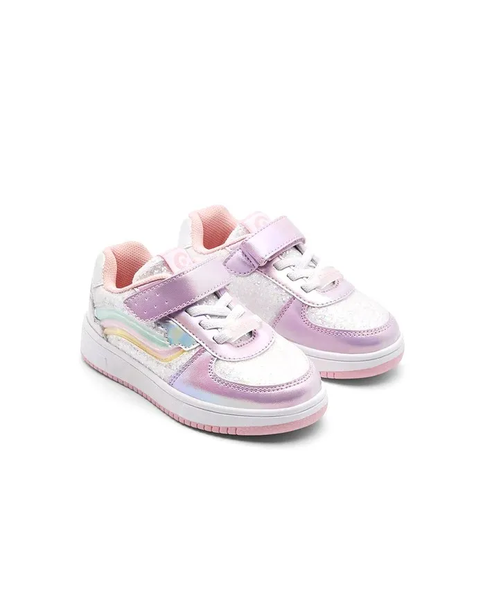 CONGUITOS SNEAKERS RAINBOW FANTASY MULTI LIGHT COSH224047-MULT PINK/WHITE