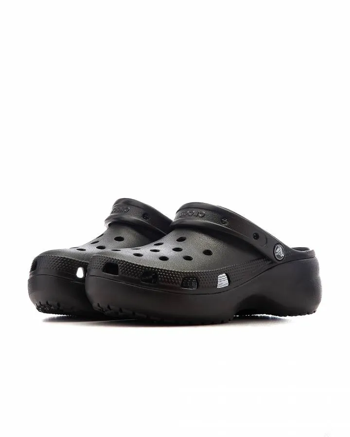 CROCS CLASSIC PLATFORM CLOG W 206750-001 BLACK/BLACK