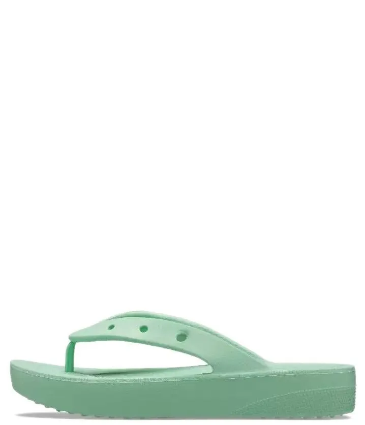 CROCS CLASSIC PLATFORM FLIP W 207714-3UG JADE STONE