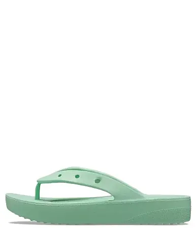 CROCS CLASSIC PLATFORM FLIP W 207714-3UG JADE STONE