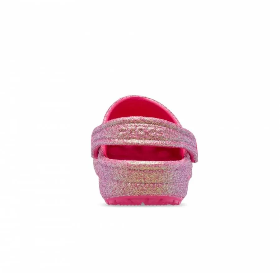 CROCS CLASSIC IRIDESCENT GLITTER CLOG K 210985-6ZQ DRAGON FRUIT