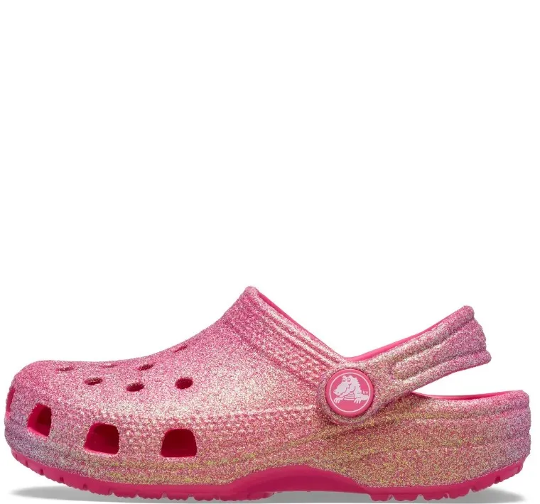 CROCS CLASSIC IRIDESCENT GLITTER CLOG K 210985-6ZQ DRAGON FRUIT