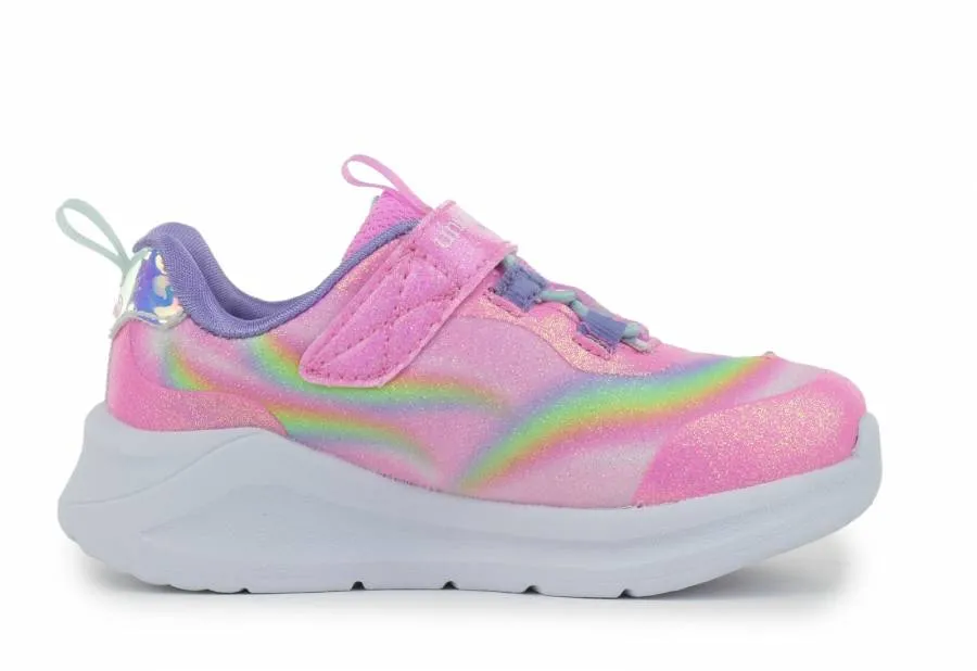 SKECHERS UNICORN CHASER S LIGHTS 302298N-PKMT PINK/MULTI