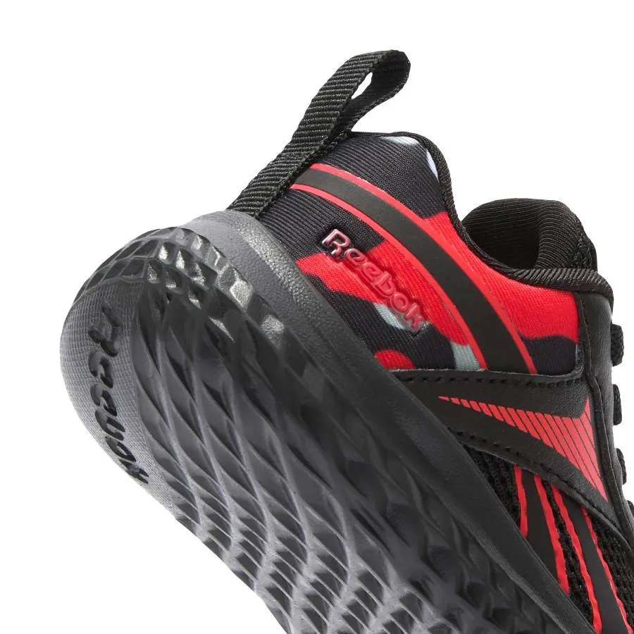 REEBOK RUSH RUNNER 5 INF ELASTIC LACE 100209188B BLACK/WHITE/RED