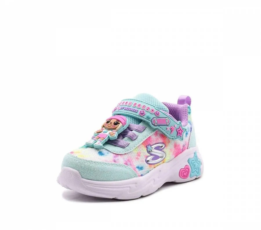 SKECHERS SNUGGLE SNEAKERS SKECH SQUAD 302214N/MTMT MINT/MULTI
