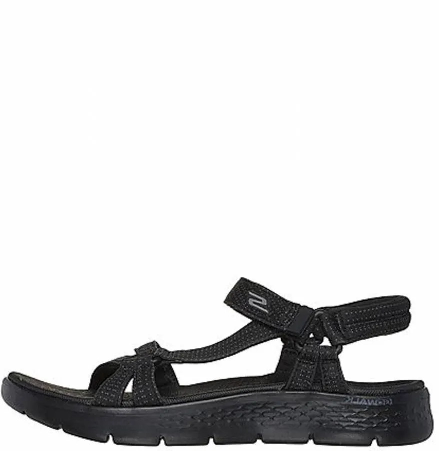 SKECHERS GO WALK FLEX SANDAL SUBLIME 141451/BBK BLACK/BLACK