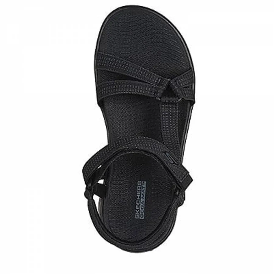 SKECHERS GO WALK FLEX SANDAL SUBLIME 141451/BBK BLACK/BLACK