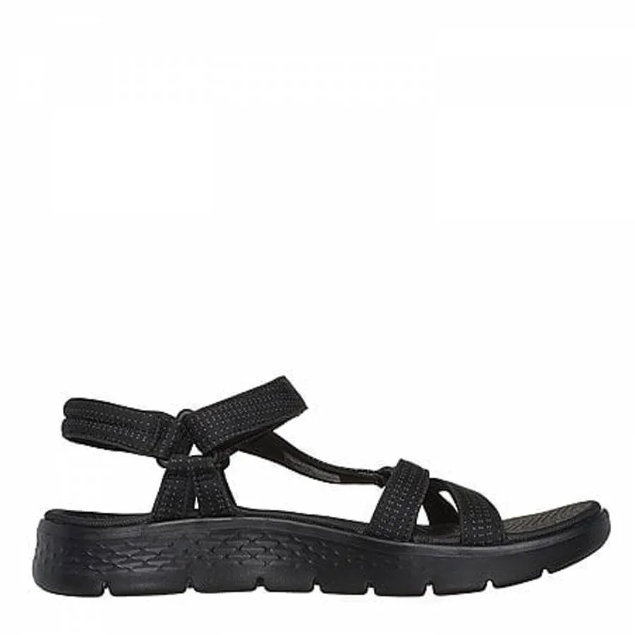 SKECHERS GO WALK FLEX SANDAL SUBLIME 141451/BBK BLACK/BLACK