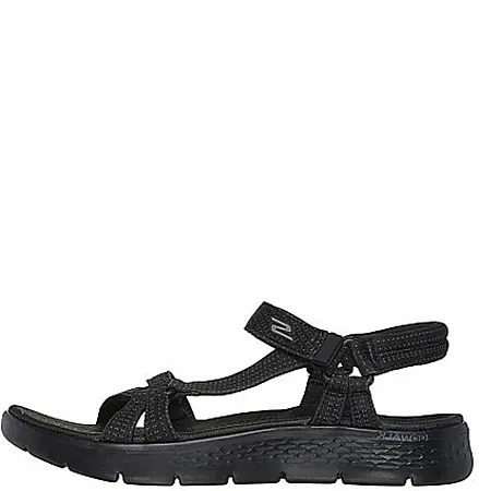 SKECHERS GO WALK FLEX SANDAL SUBLIME 141451/BBK BLACK/BLACK