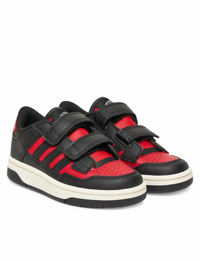 ADIDAS RAPID COURT CF JR1021 CBLACK/COLRED/CWHITE