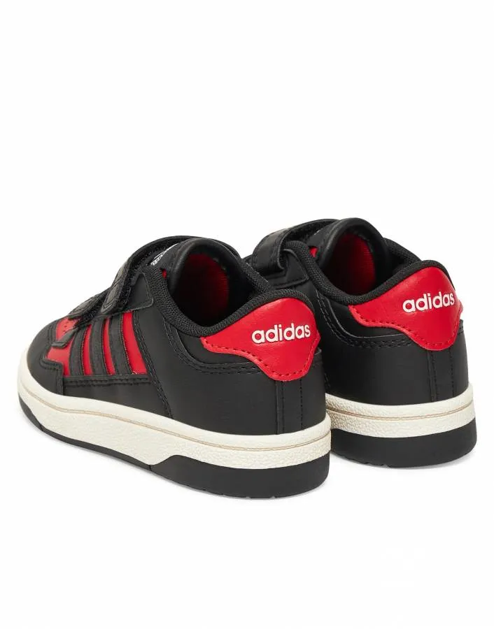 ADIDAS RAPID COURT CF JR1021 CBLACK/COLRED/CWHITE