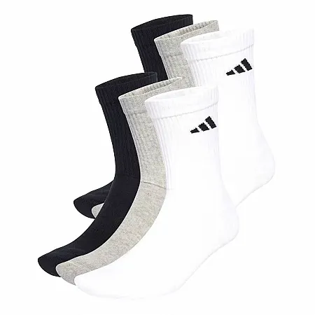 ADIDAS SOCKS C NEWLOGOCRW 6P  JW6008 WHITE/MGREYH/BLACK