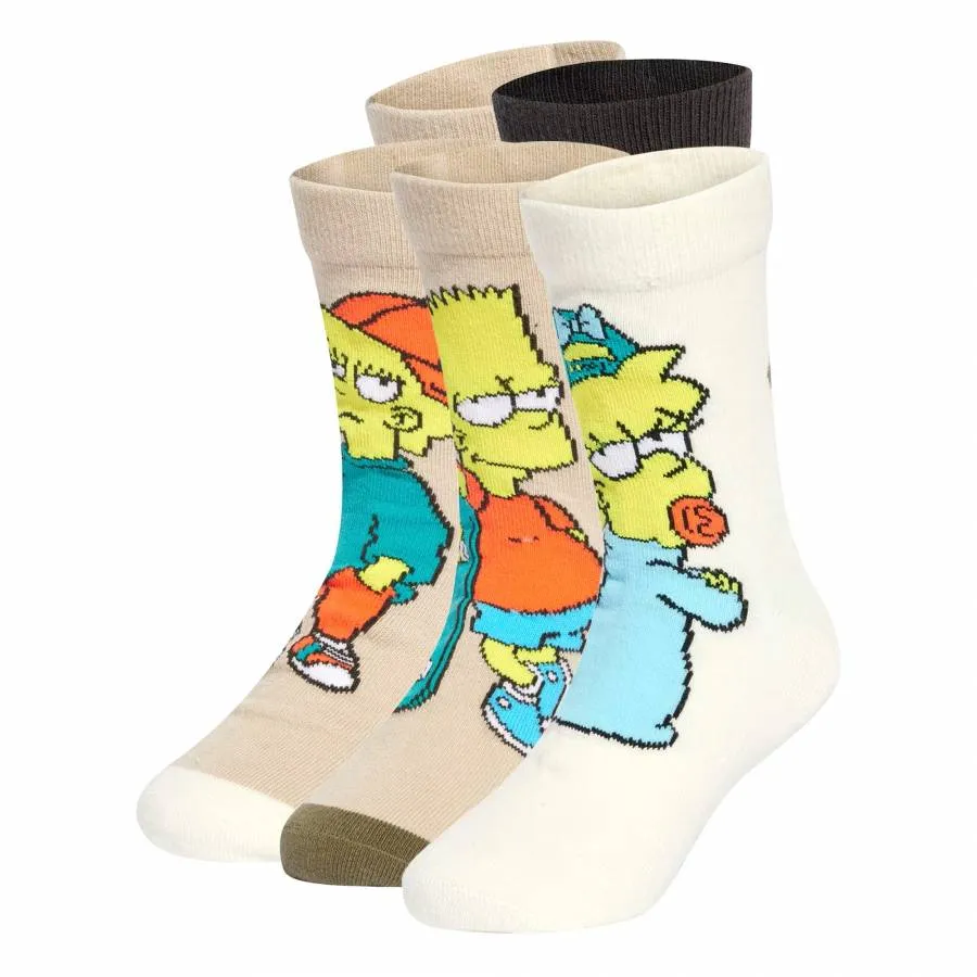 ADIDAS SOCKS SIMP 5PP SO  JM4473 NBROWN/WONBEI/WONBEI