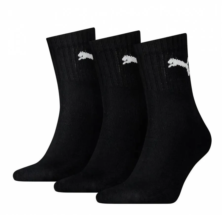 PUMA SPORT SOCKS U 3P DOBOTEX 906110 02 BLACK/BLACK