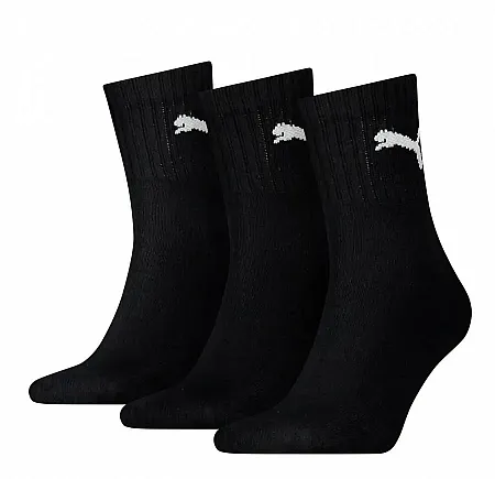 PUMA SPORT SOCKS U 3P DOBOTEX 906110 02 BLACK/BLACK