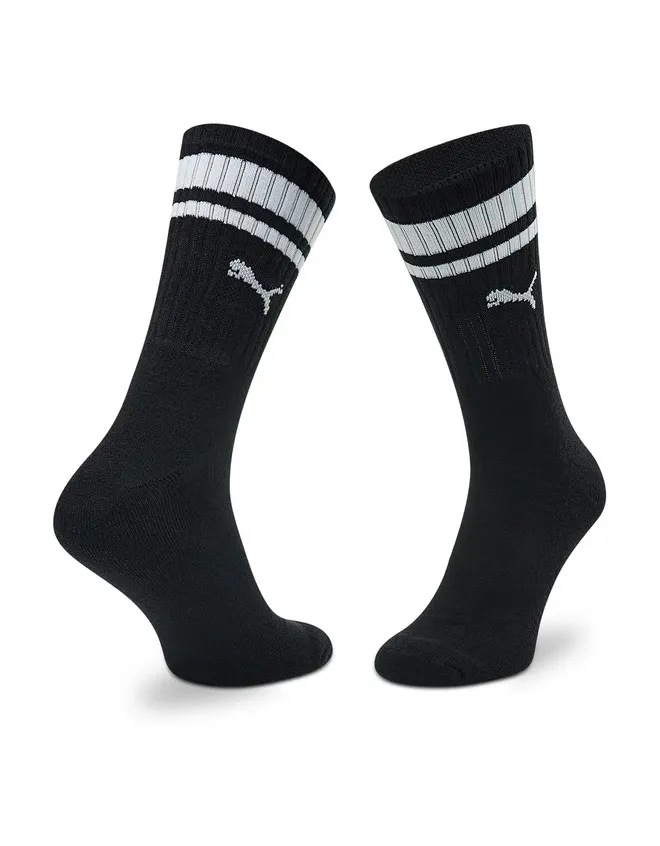 PUMA SPORT SOCKS 2P DOBOTEX CREW HERITAGE 907944 01 WHITE/BLACK