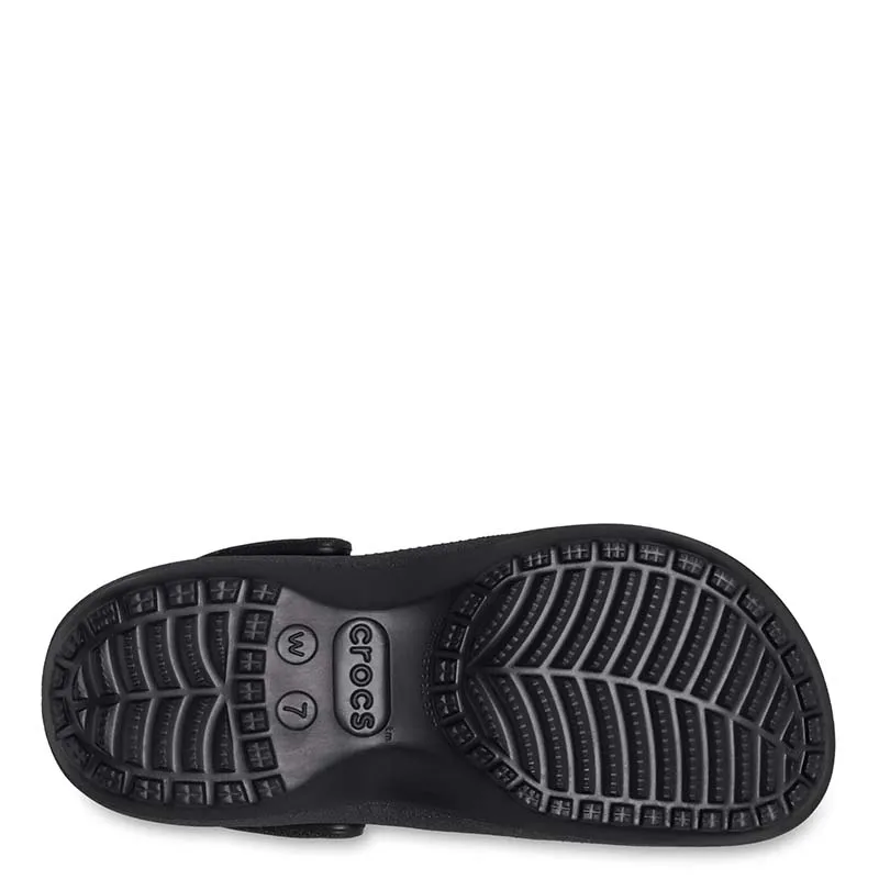 CROCS CLASSIC PLATFORM GLITTER CLOGW 207241-001 BLACK/GLITTER