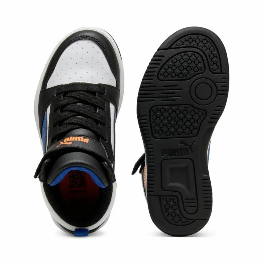 PUMA REBOUND V6 MID AC+PS 393832 31 WHITE/CLYDEROYAL/BLACK