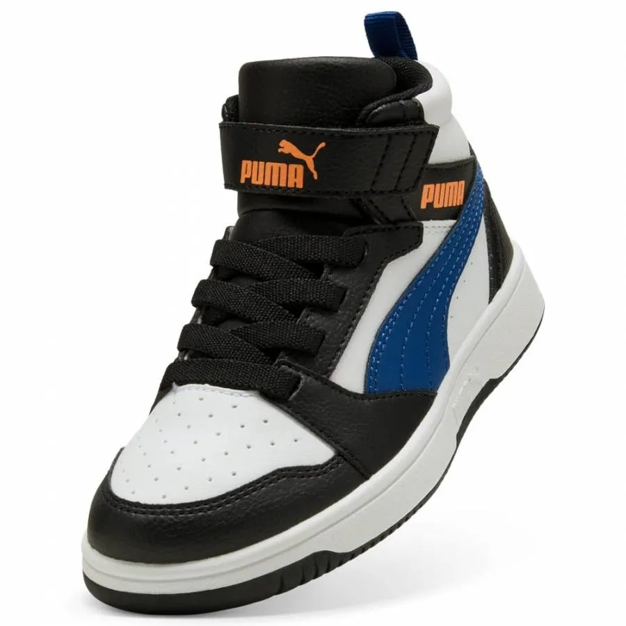 PUMA REBOUND V6 MID AC+PS 393832 31 WHITE/CLYDEROYAL/BLACK