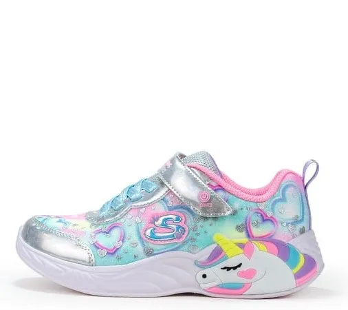 SKECHERS S LIGHTS UNICORN DREAMS HEART SPARKLES 303063L/SMLT