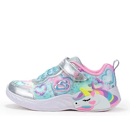 SKECHERS S LIGHTS UNICORN DREAMS HEART SPARKLES 303063L/SMLT