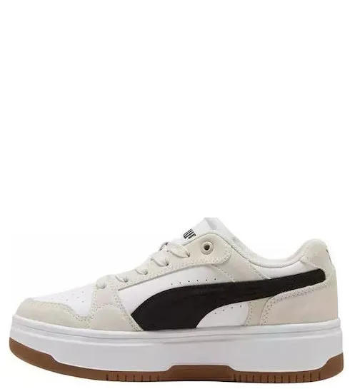 PUMA REBOUND FEMME LOW SD 402593 01 WHITE/BLACK/IVORY