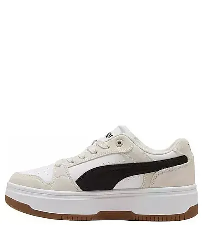 PUMA REBOUND FEMME LOW SD 402593 01 WHITE/BLACK/IVORY
