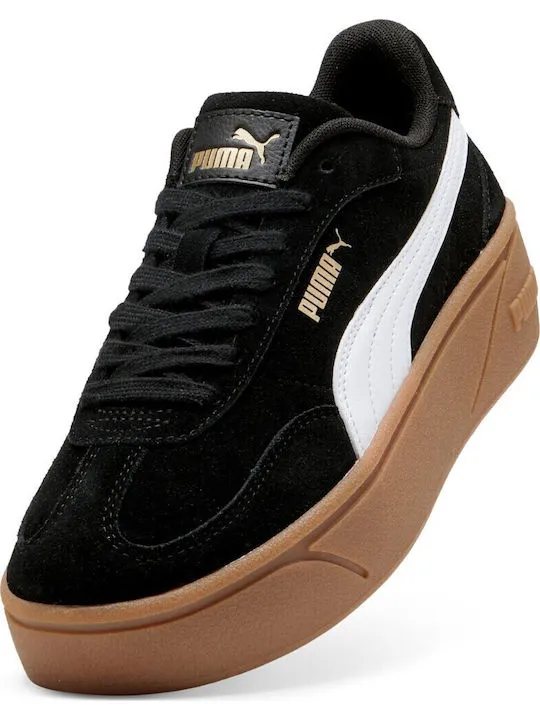 PUMA CLUB II ERA PLATFORM SD 402609 01 BLACK/WHITE
