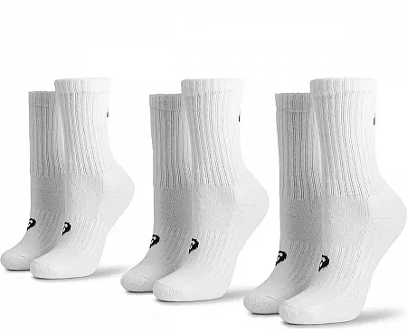 ASICS SPORT SOCKS 3PPK CREW 155204 0001 WHITE
