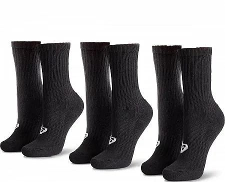 ASICS SPORT SOCKS 3PPK CREW 155204 0900 BLACK