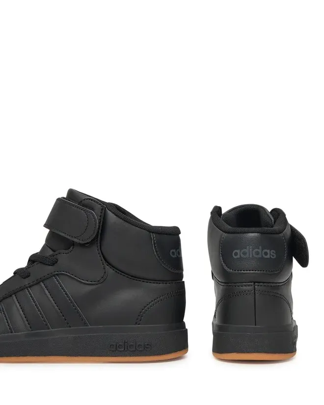 ADIDAS GRAND COURT MID KIDS JR0804 CBLACK/CBLACK/GRESIX