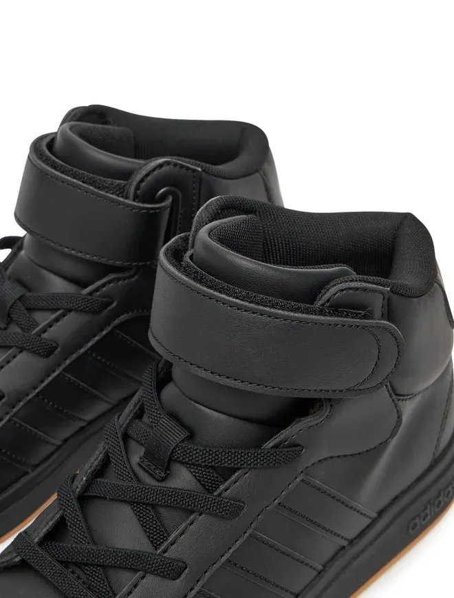 ADIDAS GRAND COURT MID KIDS JR0804 CBLACK/CBLACK/GRESIX