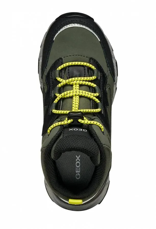 GEOX J MAGNETAR ABX J463ZC 050FU C0914 OUTDOOR MILITARY/LIME