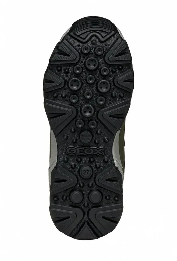 GEOX J MAGNETAR ABX J463ZC 050FU C0914 OUTDOOR MILITARY/LIME