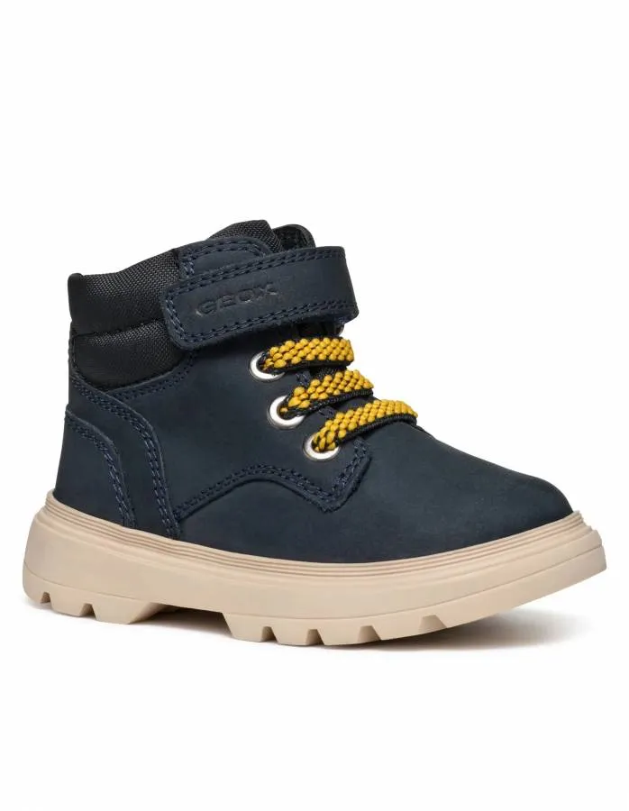 GEOX B KIDDARTAH B B4662B 032FU C0045  NAVY/BLACK  ANKLE BOOTS