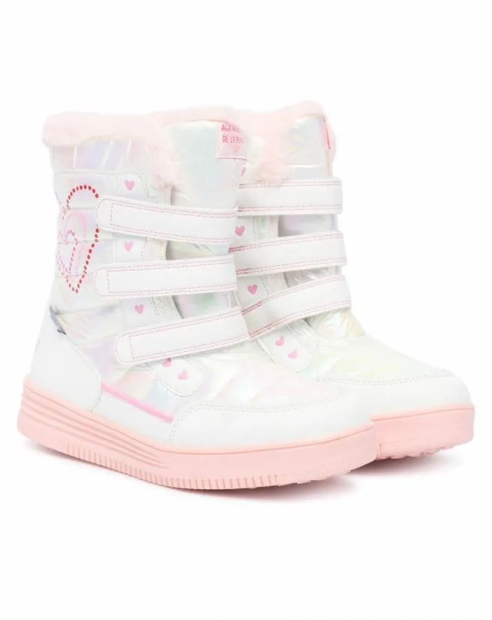 AGATHA RUIZ DE LA PRADA BOTA CORAZONES 251991-B050 BLANCO