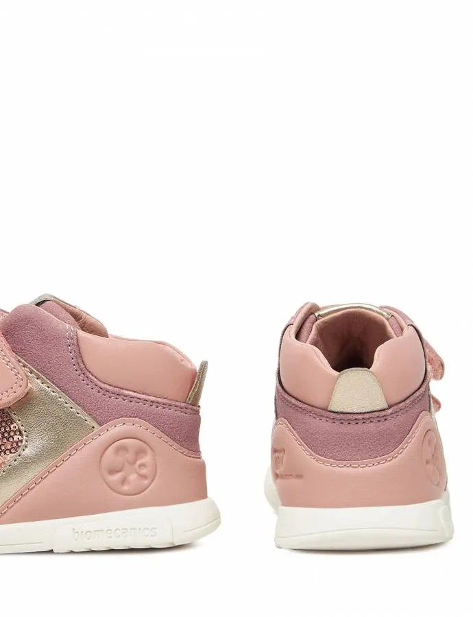 BIOMECANICS BOTIN GIRL FIRST STEPS LENTEJUELAS GIRL  251108 B193 ROSE PETALO
