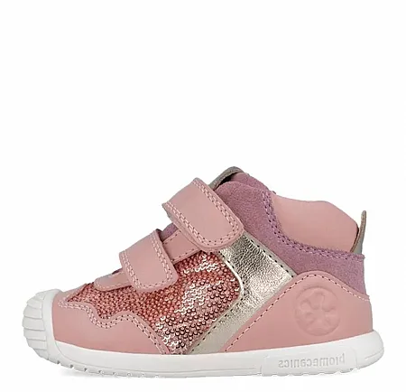 BIOMECANICS BOTIN GIRL FIRST STEPS LENTEJUELAS GIRL  251108 B193 ROSE PETALO