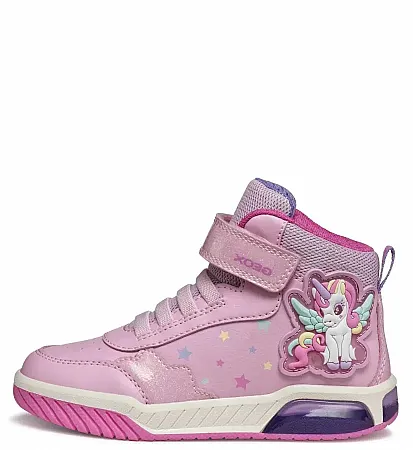 GEOX J INEK GIRL A J56ASA 0BCKC C8206 PINK/MULTICOLOR SNEAKERS