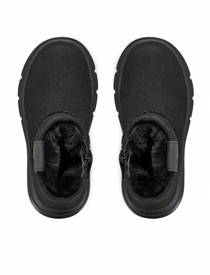 GEOX J WILLABOOM A J56NCA 000AU C9999  BLACK  JUNIOR  ANKLE BOOTS