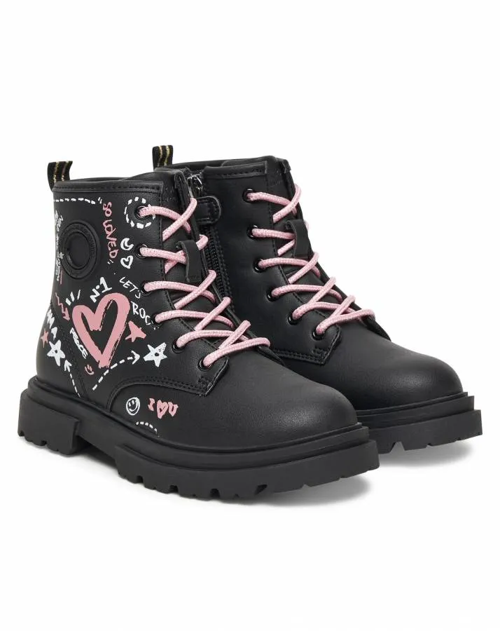 PRIMIGI  BOOTS GIRLS  8977022 BLACK/ROSE