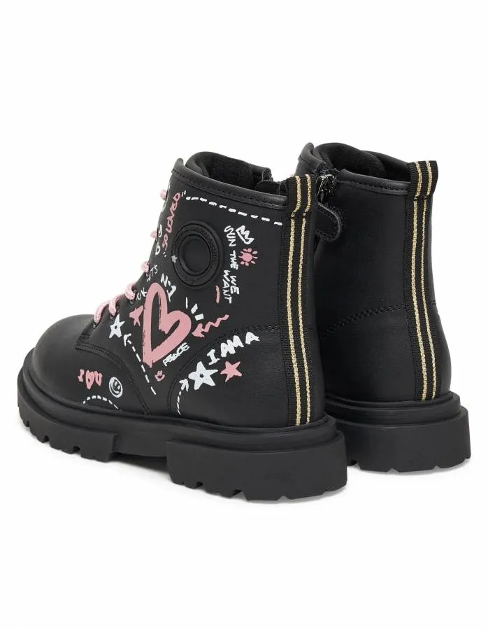 PRIMIGI  BOOTS GIRLS  8977022 BLACK/ROSE